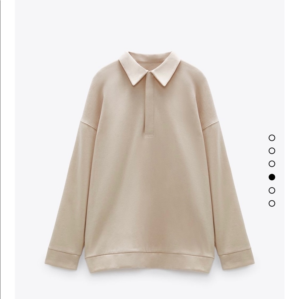 Zara polo sweatshirt